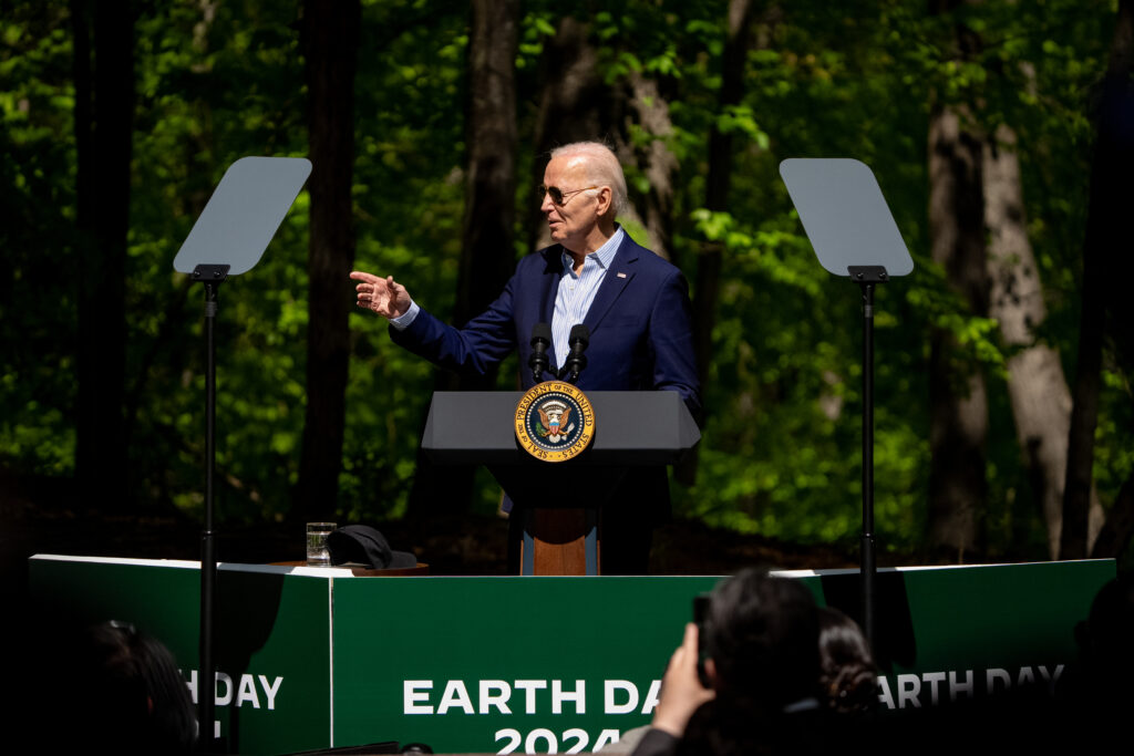 President Biden visits Prince William park to talk solar, youth involvement on Earth Day