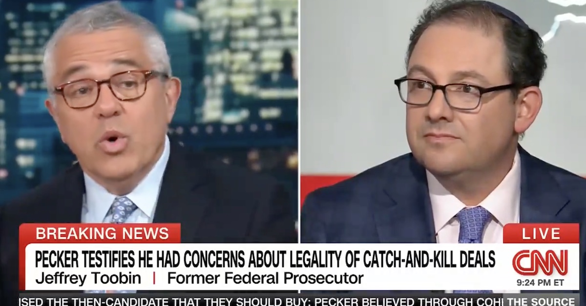 ‘Abuse of prosecutorial power’: Law professor and Jeffrey Toobin clash on CNN over legitimacy of Manhattan DA’s ‘novel’ Trump hush-money case