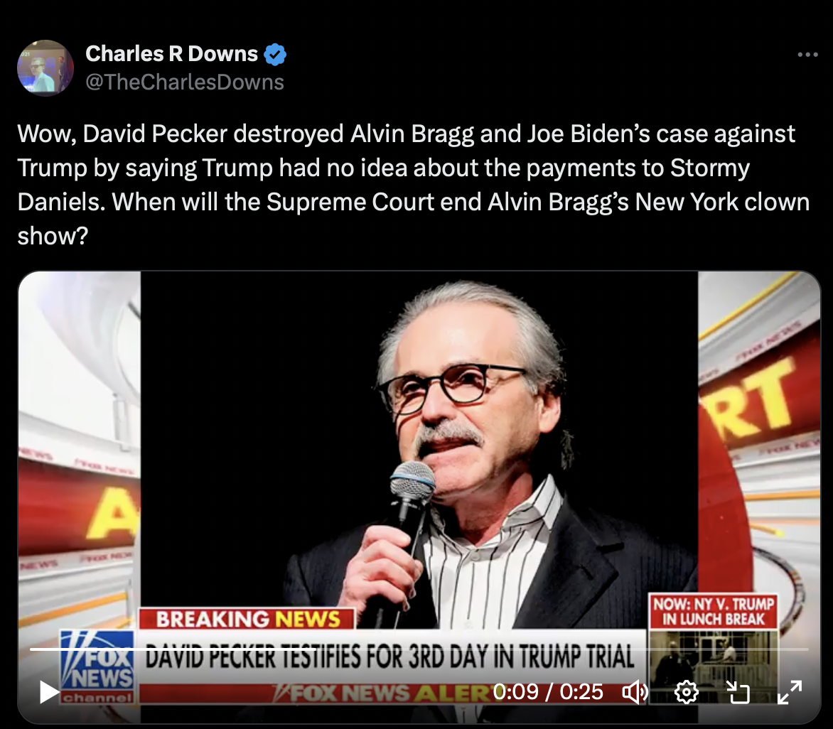 Biden Trial Wreaked: David Pecker Testifies That President Trump Had No Idea About Payment to Stormy Daniels