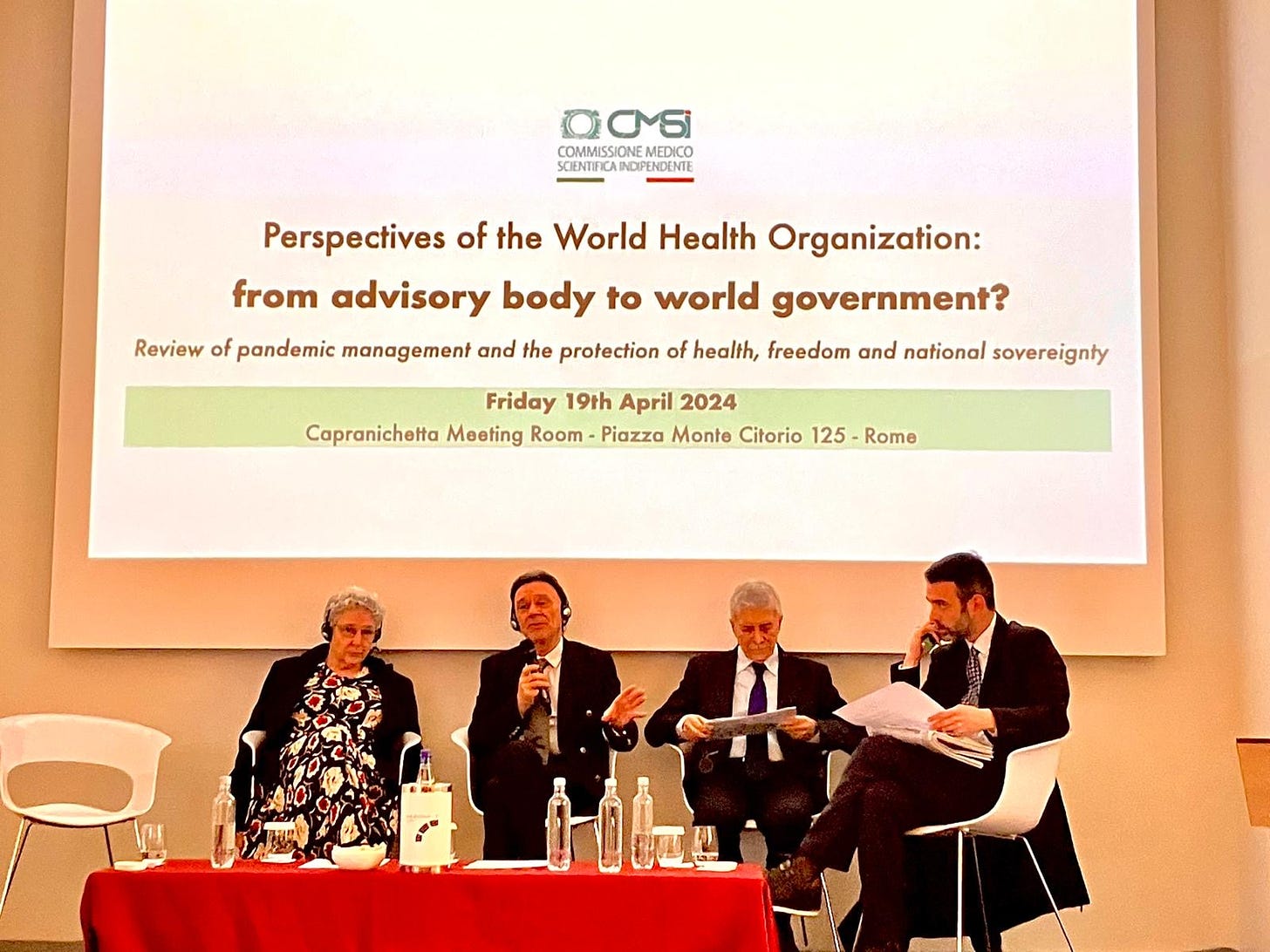 20 hours in Rome challenging the WHO and the ‘official’ covid narrative