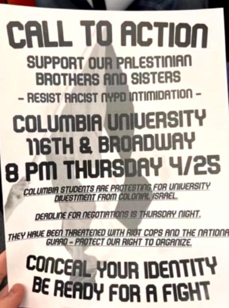Columbia Student Protesters Urge Reporters To Leave Campus, Schedule Presser for 12 Hours After Expiration of School’s Negotiation Deadline