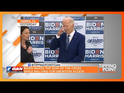 Biden Makes Sign of Cross in Response to Florida Heartbeat Law