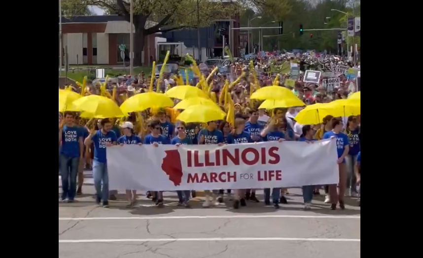 Thousands of Pro-Life Advocates March for Life in Illinois to Protest Abortion