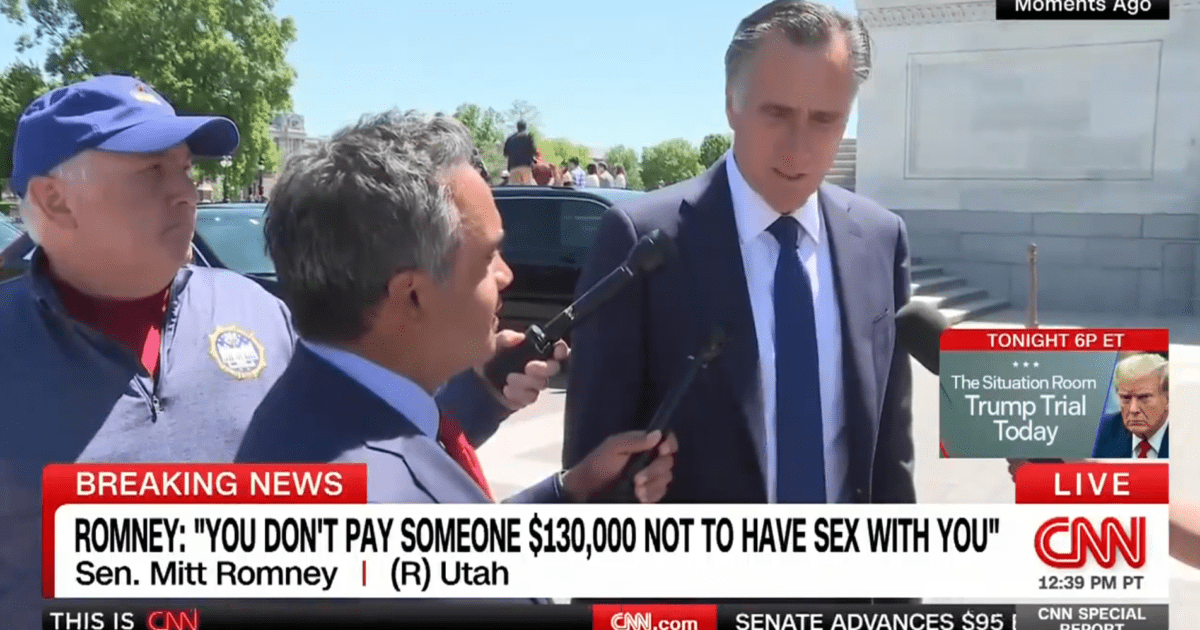 RINO Mitt Romney Reacts To Trump “Hush Money” Trial