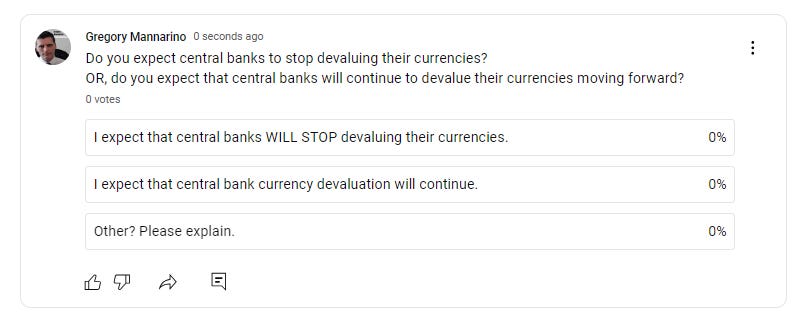 Will Central Bank Currency Devaluation Continue?
