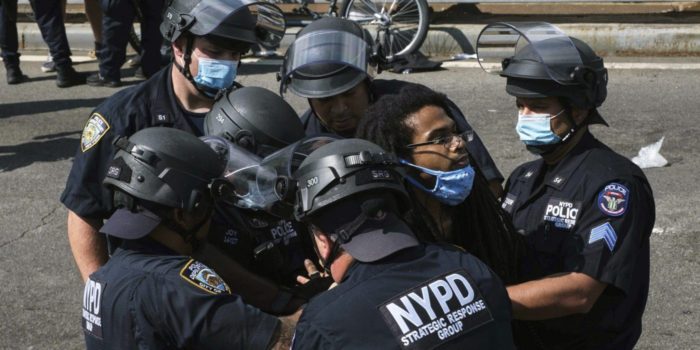 NYPD: Rioters Had Weapons, Gas Masks, ‘Death to America!’ Flyers