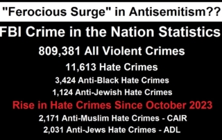 Is there a “Ferocious Surge” in Antisemitism in the U.S. Needing New Antisemitism Laws?
