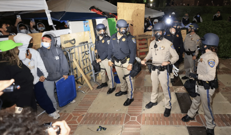 Police Intervene at UCLA after Violent Clashes Involving Anti-Israel Protesters