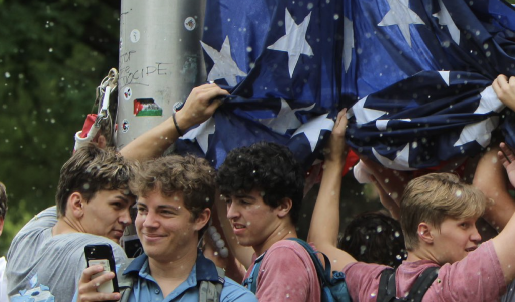 UNC Fratboys Who Saved Old Glory In Anti-Israel Protest Set For One Hell Of A Rager