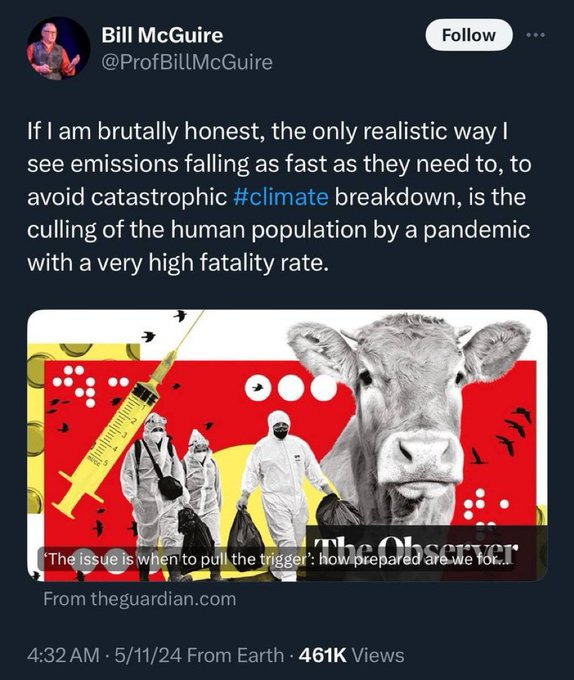 The Climate Cult Want You Dead