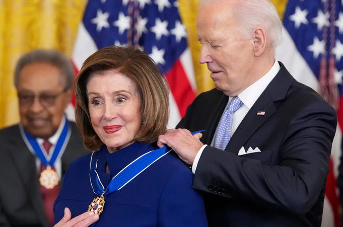 Joe Biden Gives National Award to Nancy Pelosi, Who Refused 80 Times to Stop Infanticide