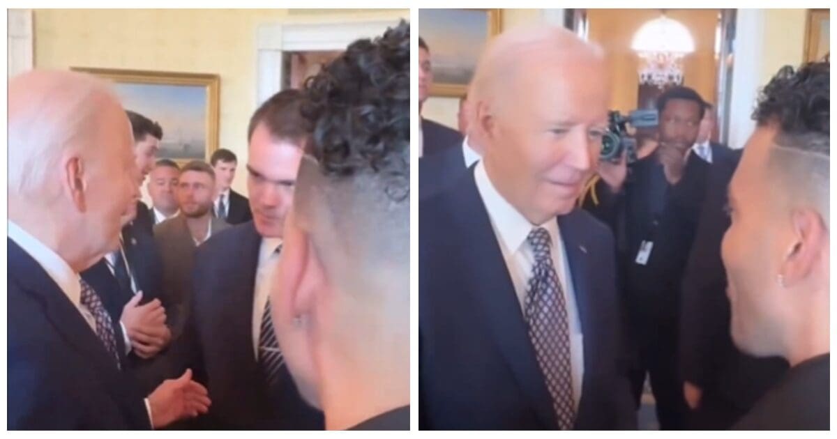 Biden appears to ‘zone out hard’ while meeting popular podcaster: ‘Truly alarming’