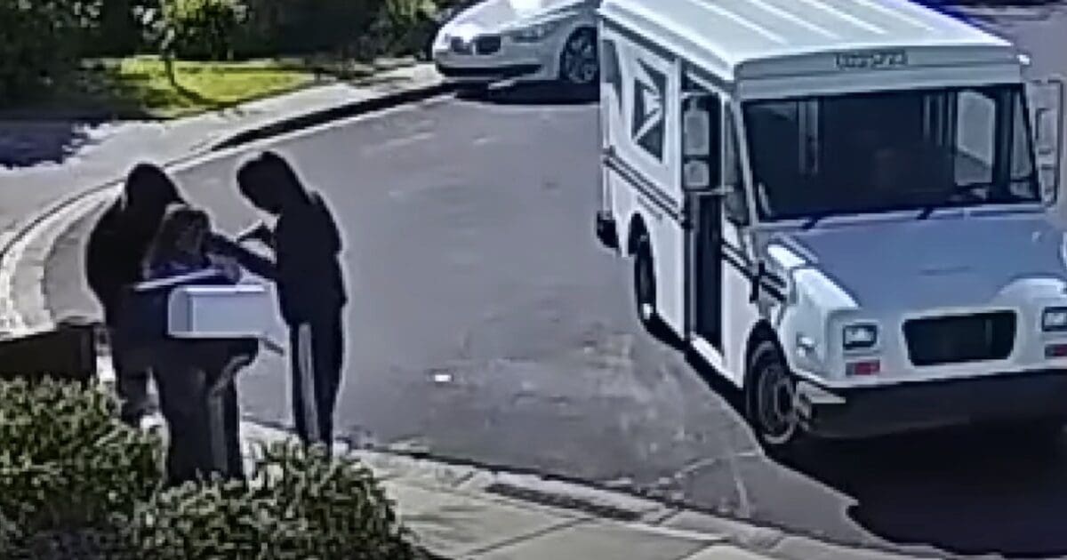 Shocking daytime robbery of 63-year-old mail carrier at gunpoint caught on camera