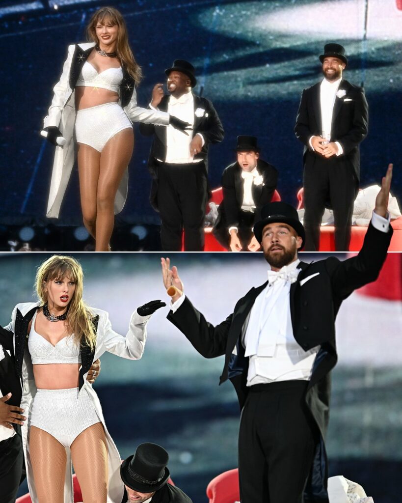 Travis Kelce Stuns Wembley Stadium Appearing In Tails With Girlfriend Taylor Swift