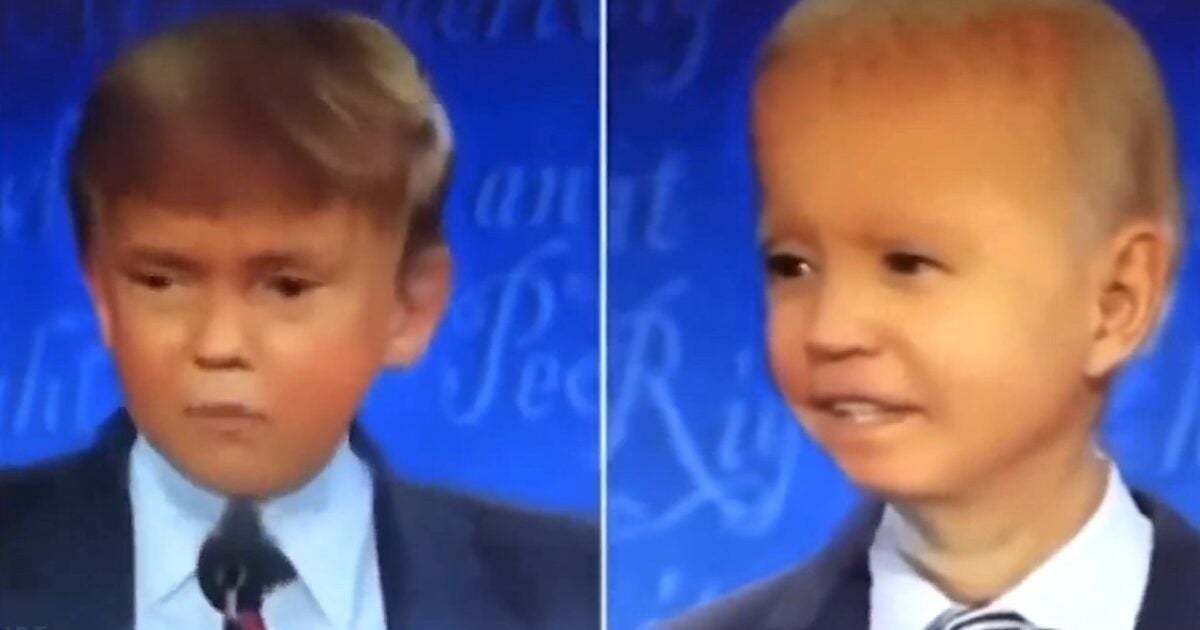 WATCH: Boy Trump vs. Boy Biden in debate classic