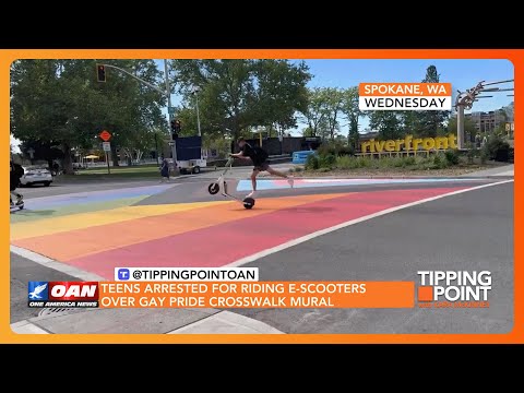 Teens Arrested for Riding E-Scooters Over Gay Pride Crosswalk Mural
