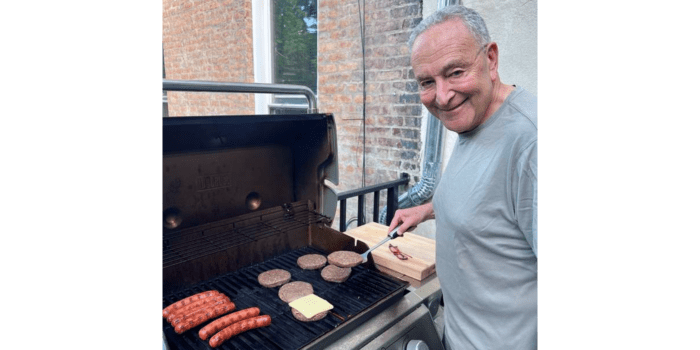 Schumer Ridiculed for Staged Father’s Day Pic Feat. Cold Grill, Man Boobs