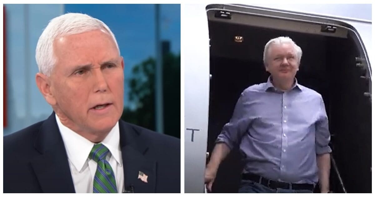 Mike Pence met with disgust for slamming Assange release, invoking the troops