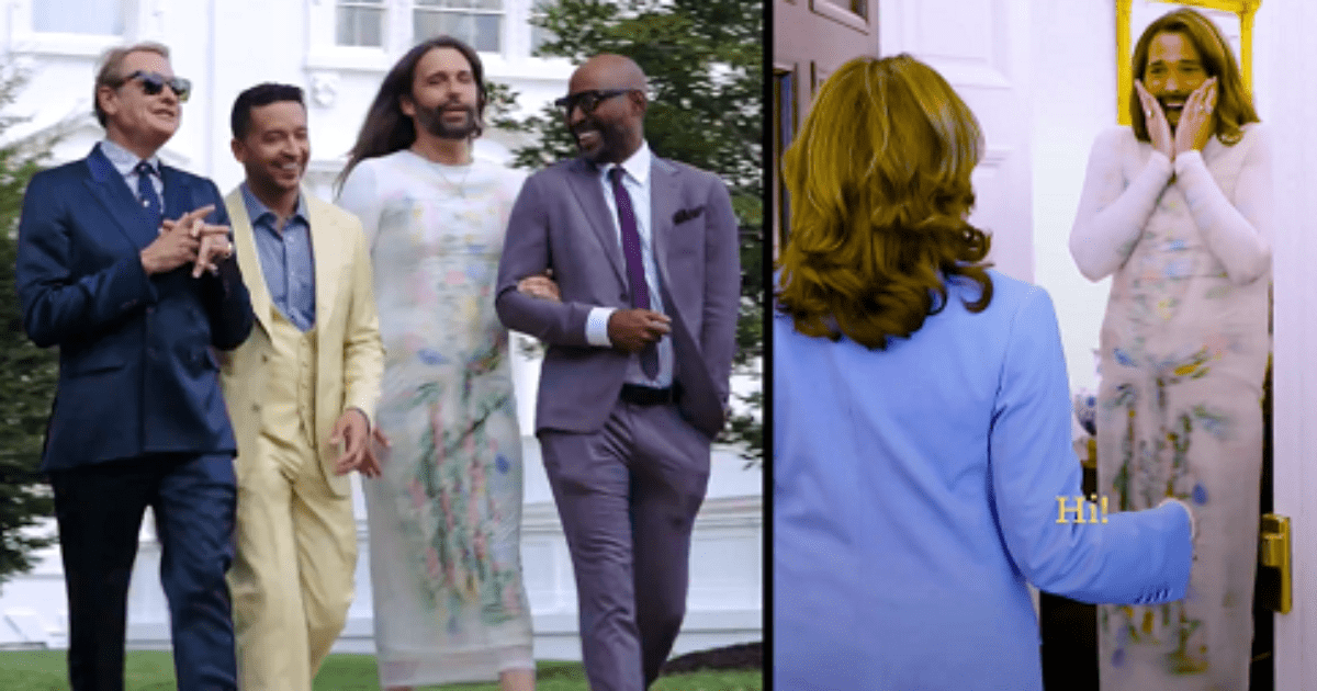Meanwhile at the White House, Kamala Harris does a skit with ‘Queer Eye’ cast because … well, priorities