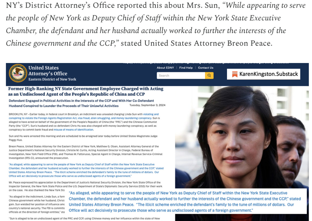 Mtg Asks Governor Cuomo If He Knew That He Was Being Used By The Ccp And Chinese Spy Linda Sun 