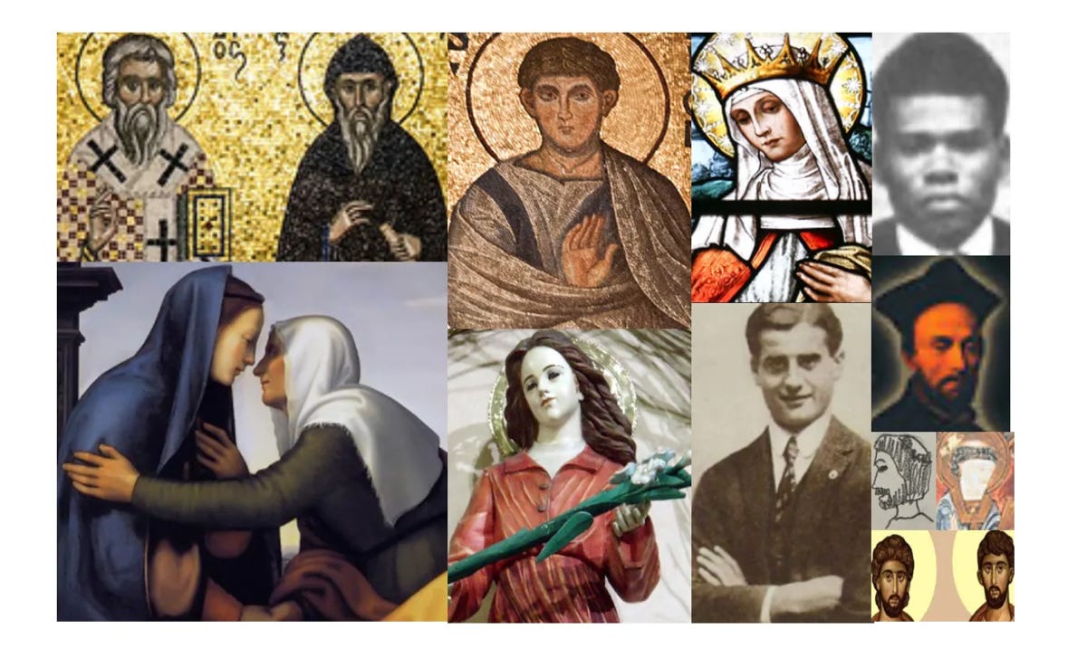 Saints: Thomas, Maria Goretti, Elizabeth, Pier Giorgio, Peter To Rot, A.Zaccaria, Milner, Martinian &More