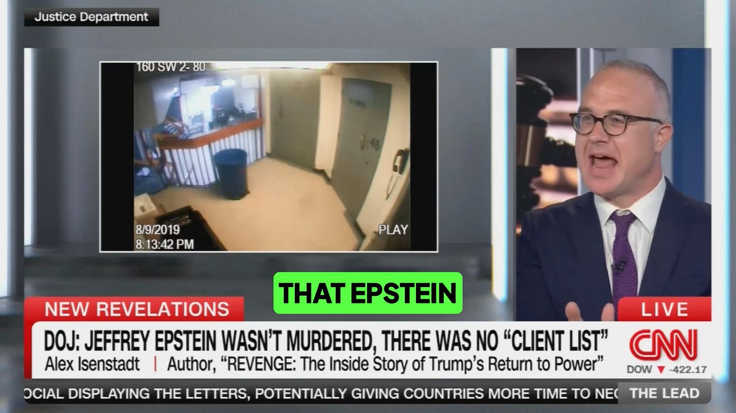 OOPS: CNN Guest Accidentally Says the Quiet Part About Epstein Out Loud