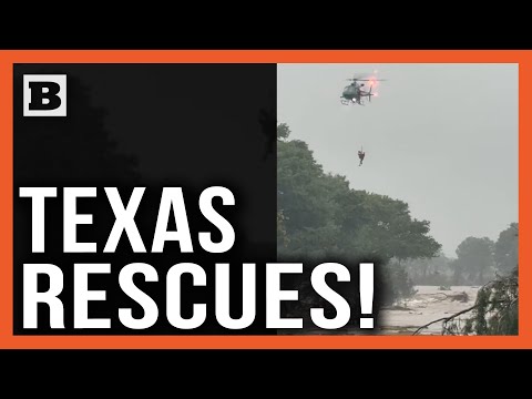 Daring Chopper Rescues Lift People from Texas Floods