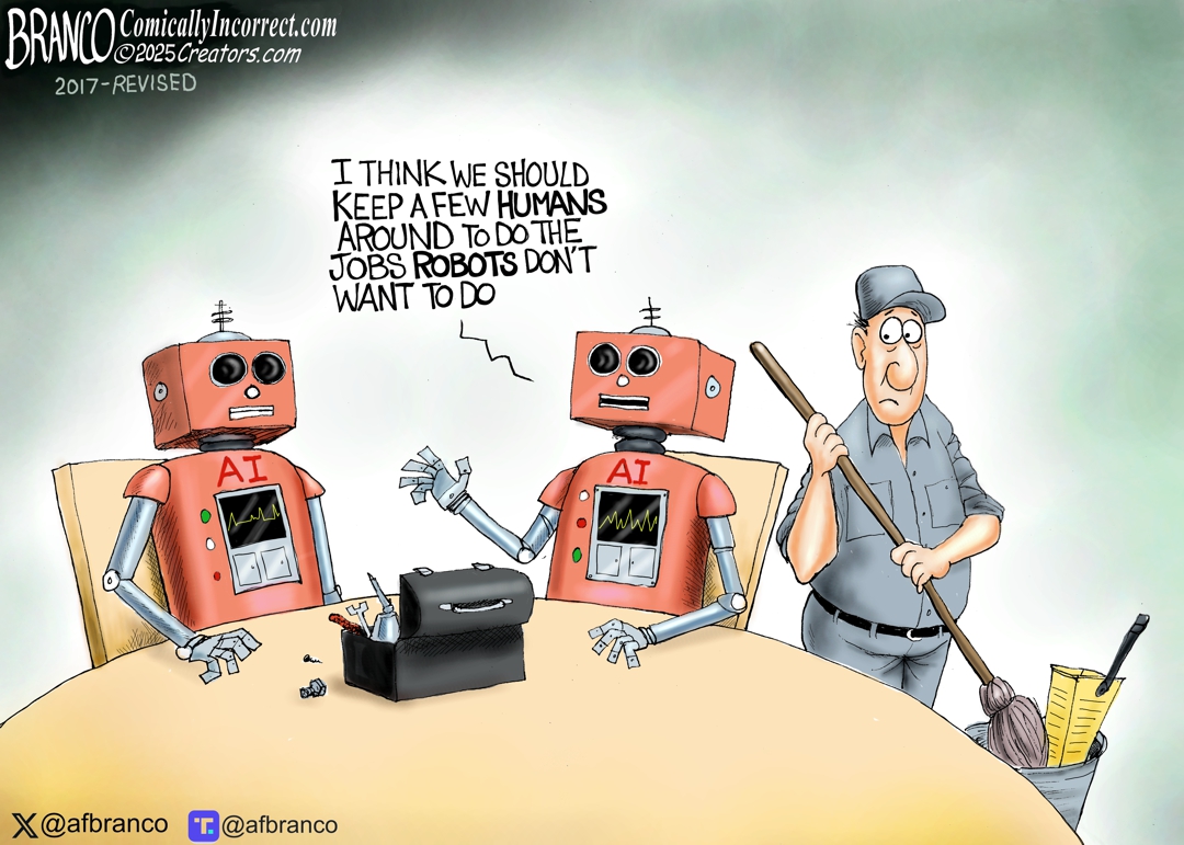 Branco Cartoon – Humans Beware