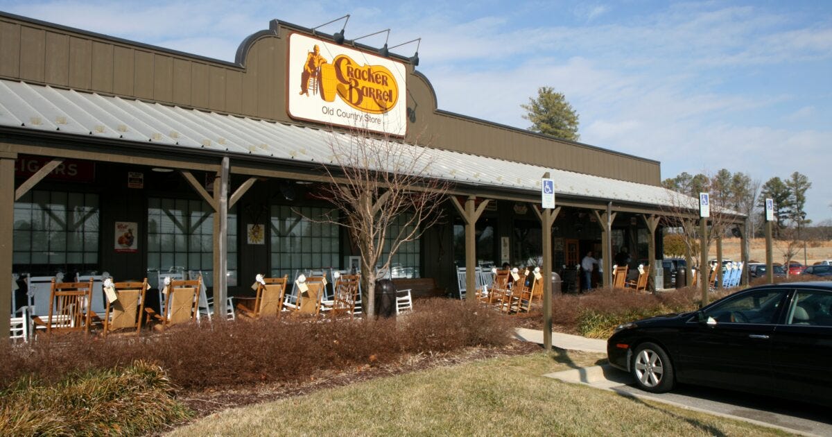 Cracker Barrel Releases Desperate Damage Control Statement as Stock Continues to Free Fall