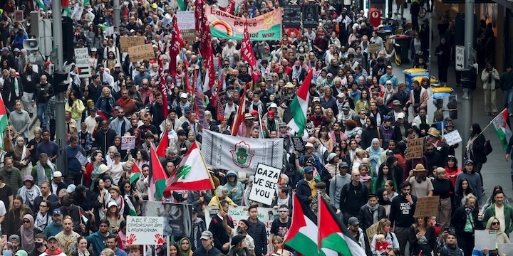 Widespread Protests Held in Australia to Support Palestinians