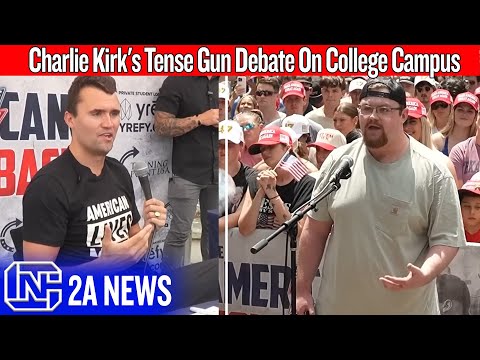 Charlie Kirk’s Tense Gun Debate On College Campus