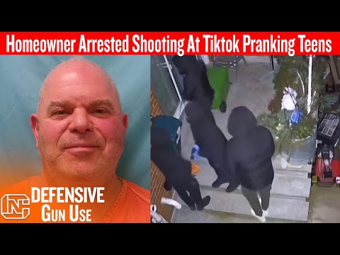 Homeowner Arrested Shooting At Teens Doing TikTok Prank Ding Dong Ditch