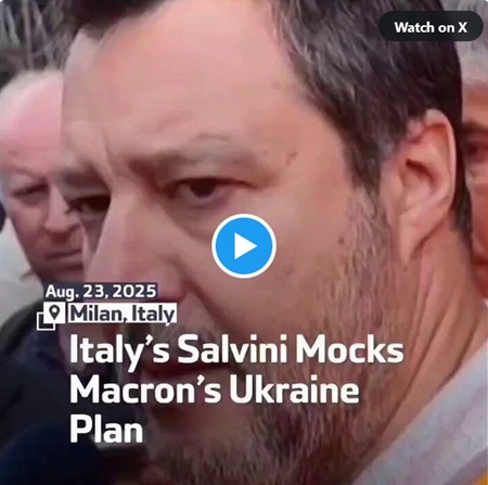 ‘PUT YOUR HELMET ON’: Italian Deputy PM Salvini Ridicules Macron’s Plan to Send ‘Peacekeeping’ Troops to Ukraine – French President Summons Italian Ambassador